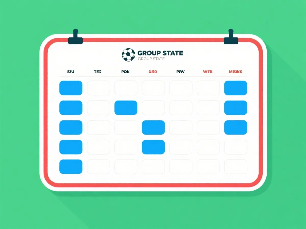 小組賽程查詢示意圖
