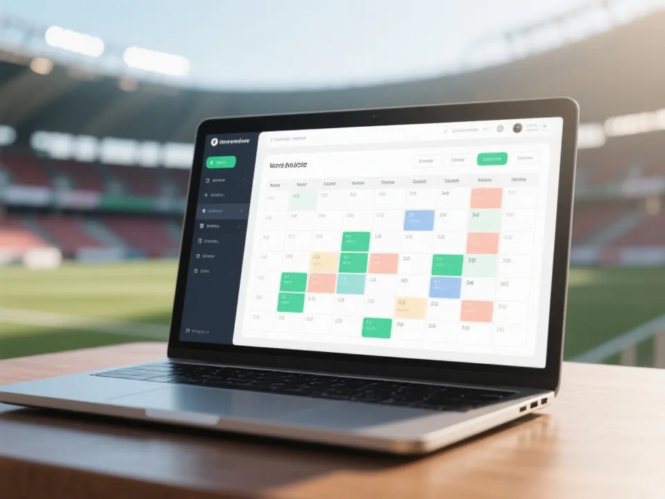 賽程資訊整理示意圖