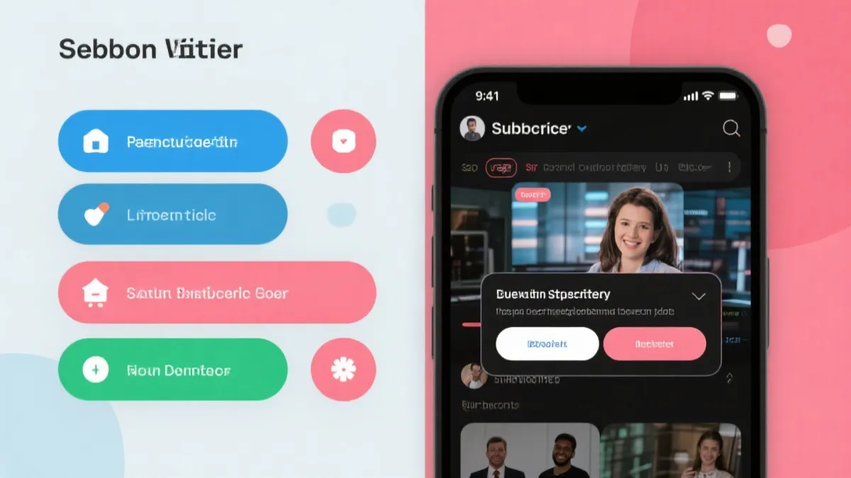 直播平台界面与订阅弹窗并列，象征选择与合规的重要性