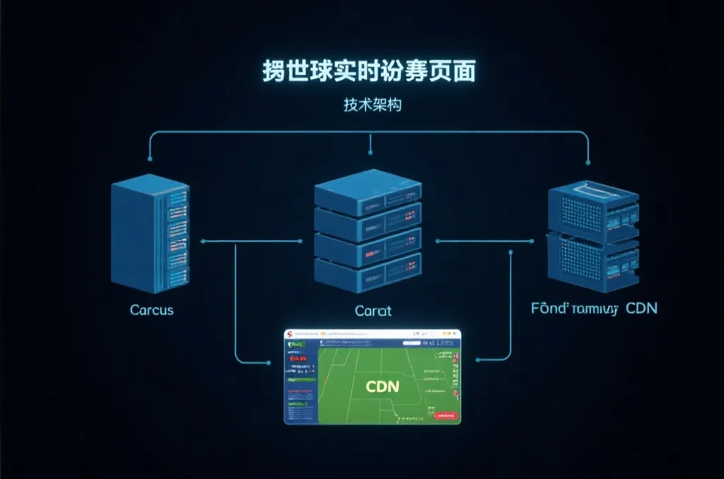 世界杯实时比分页面的技术架构示意图